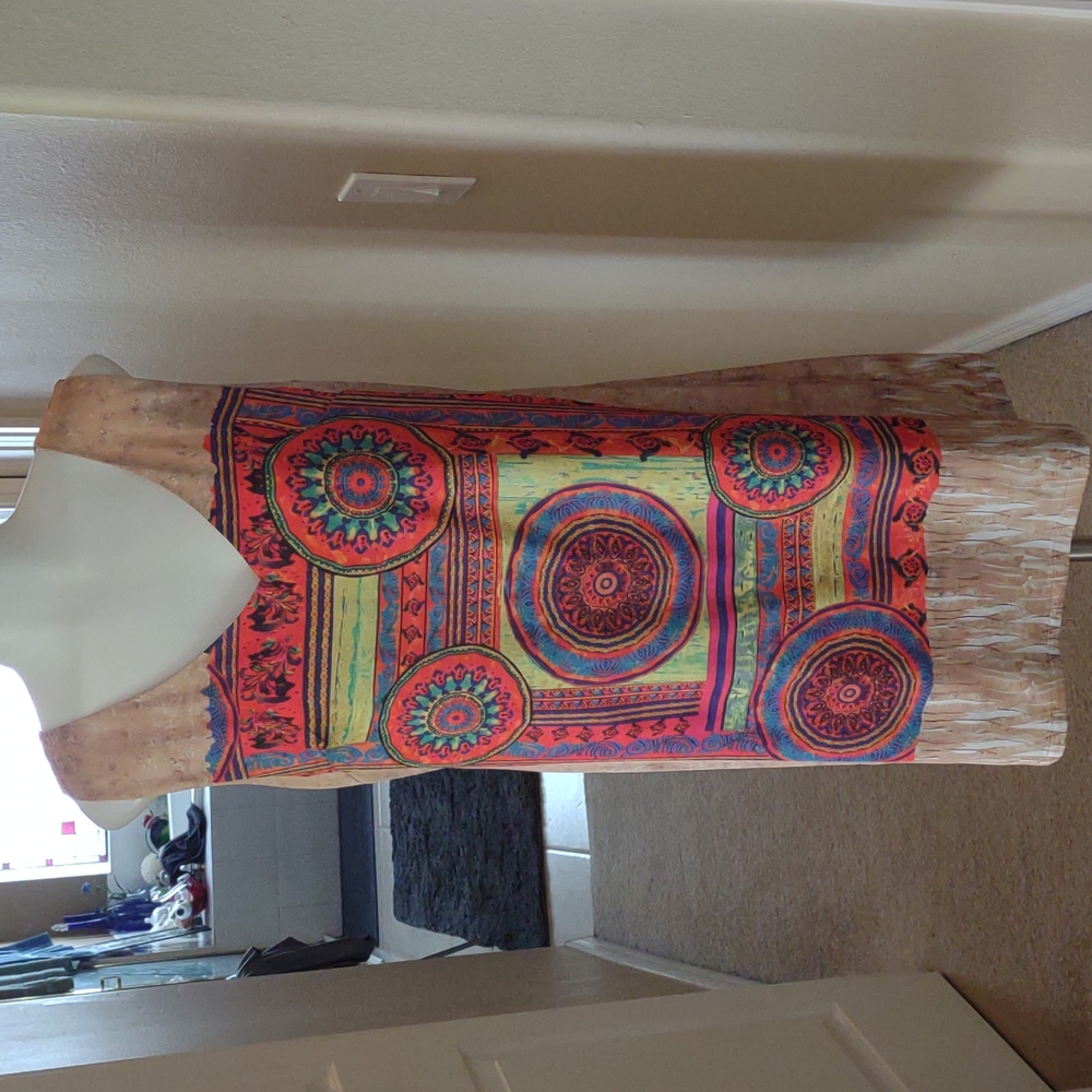Sweet Miss multicolored print dress size medium